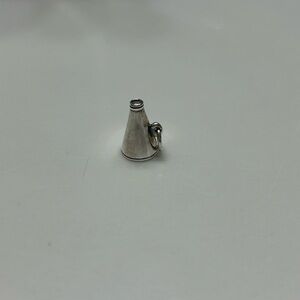 Silver Megaphone Charm Pendant